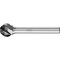Pferd HICOAT Bur - Ball Shape, ALU Cut - 1/2" x 7/16" x 1/4" Shank - SD-5, NFE Coating 27235 - alternate 1